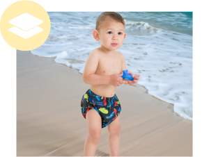 The Original Konfidence Splashy™ AquaNappy™ - One Size Fits All Swim Nappy - Konfidence