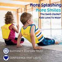 Original Konfidence Swim Jacket | Kids Swim Vest with Removable Support Strap