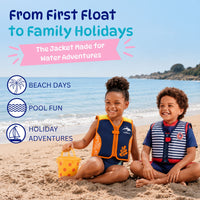 Original Konfidence Swim Jacket | Kids Swim Vest with Removable Support Strap