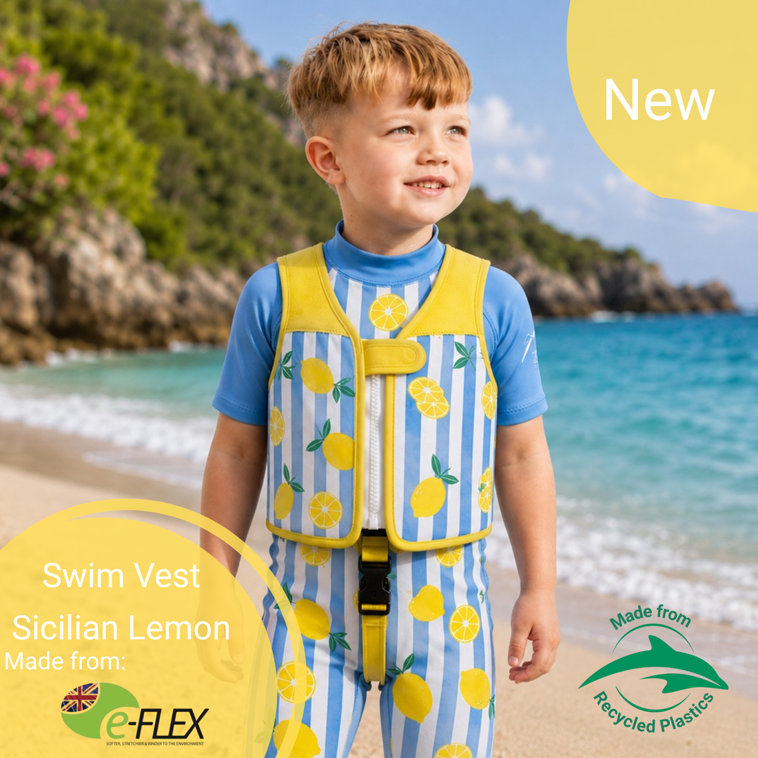 Konfidence Eco Kids Swim Vest Made from e-Flex™