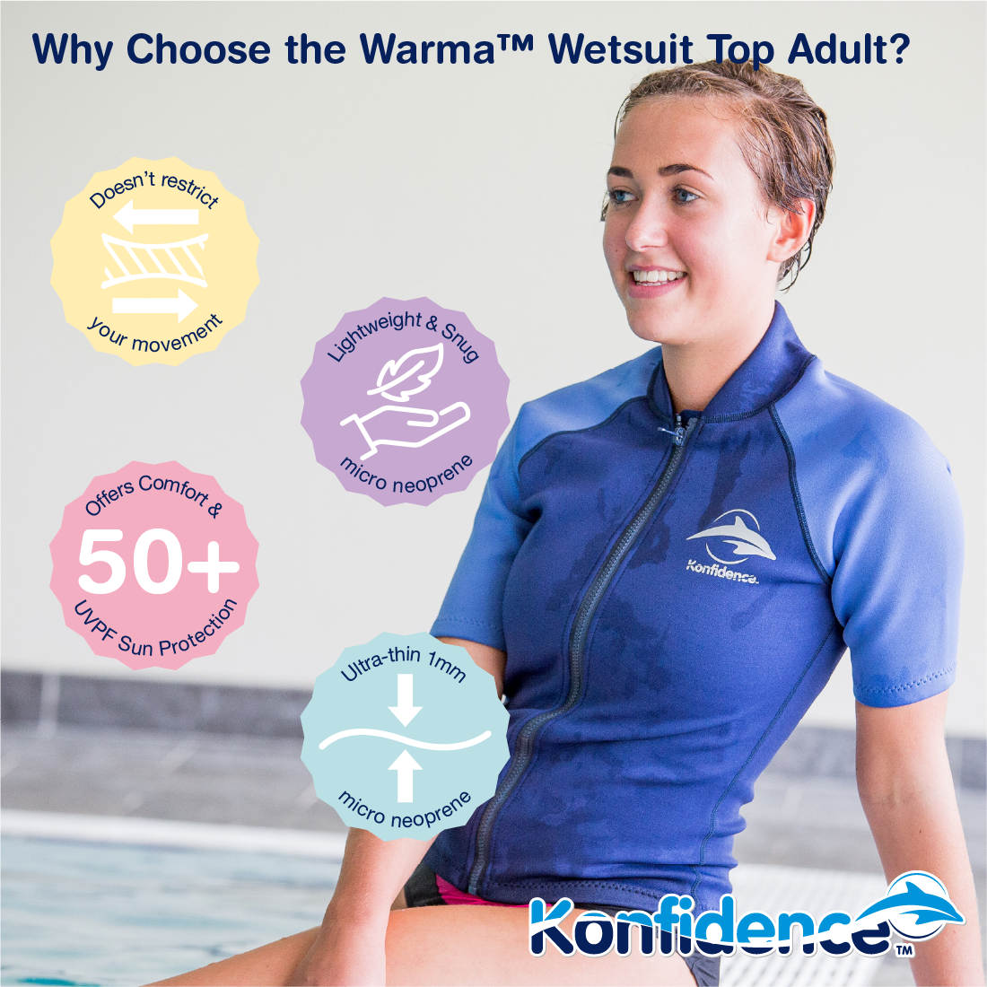 Warma™ Wetsuit Top Adult - Konfidence